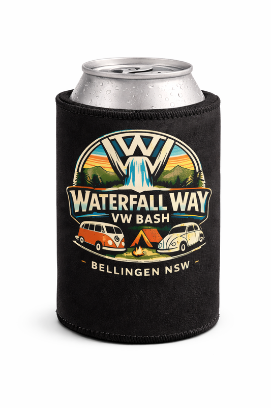 Waterfall Way VW Bash 2026 – Official Stubbie Cooler