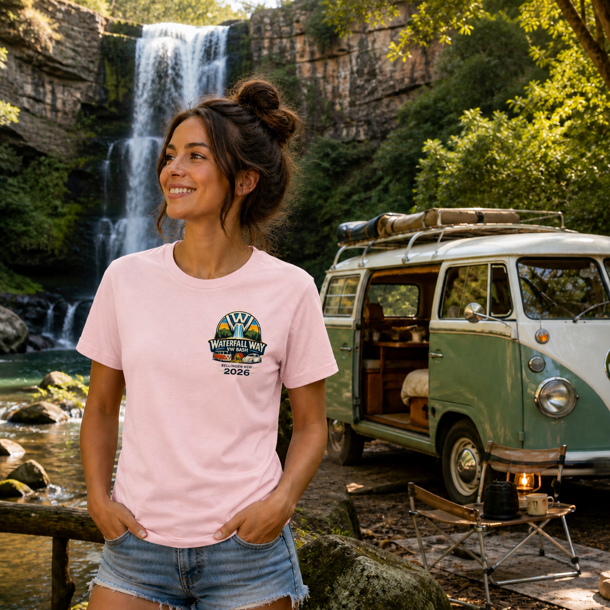 Waterfall Way VW Bash 2026 – Women’s Classic Logo Tee