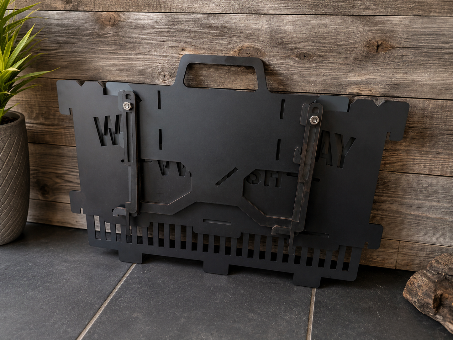 🔥 Portable Steel Fire Pit — Perfect for Camping & Outdoor Gatherings