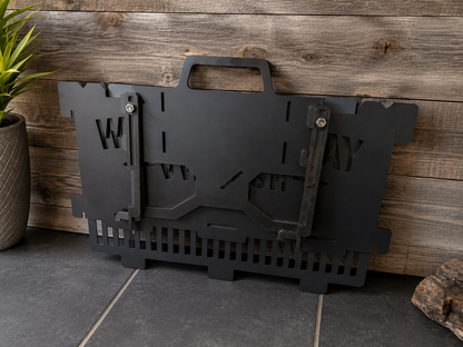 🔥 Portable Steel Fire Pit — Perfect for Camping & Outdoor Gatherings