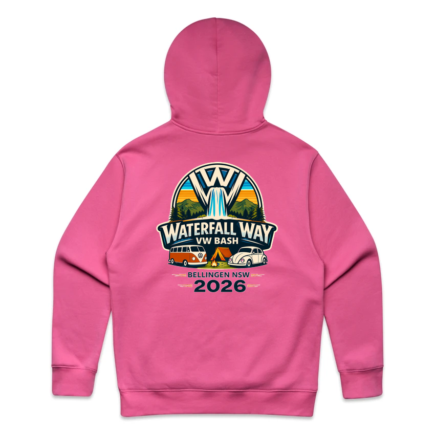 Waterfall Way VW Bash 2026 – Classic Fleece Hoodie