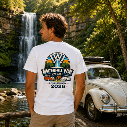 Waterfall Way VW Bash 2026 – Men’s Staple Logo Tee