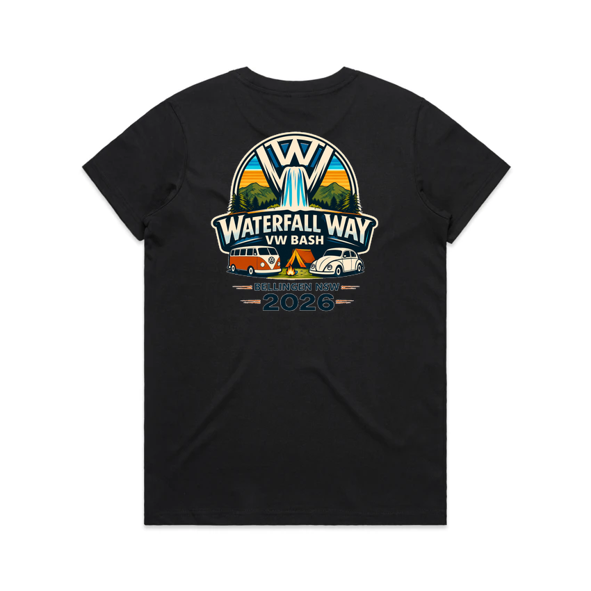 Waterfall Way VW Bash 2026 – Women’s Classic Logo Tee