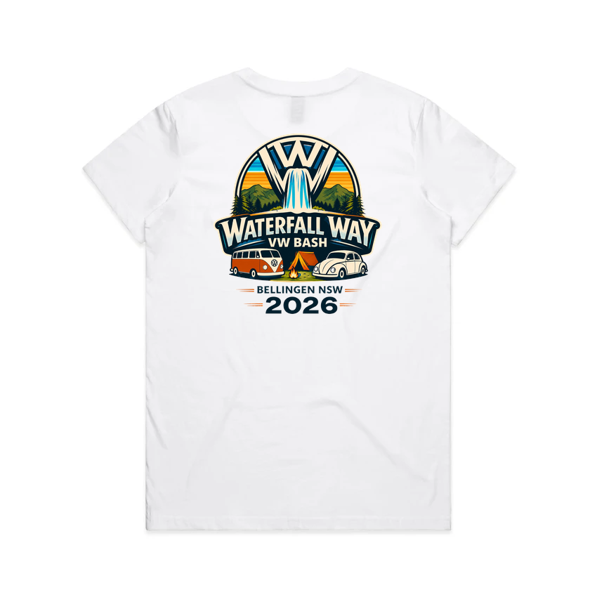 Waterfall Way VW Bash 2026 – Women’s Classic Logo Tee