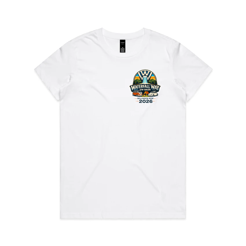 Waterfall Way VW Bash 2026 – Women’s Classic Logo Tee