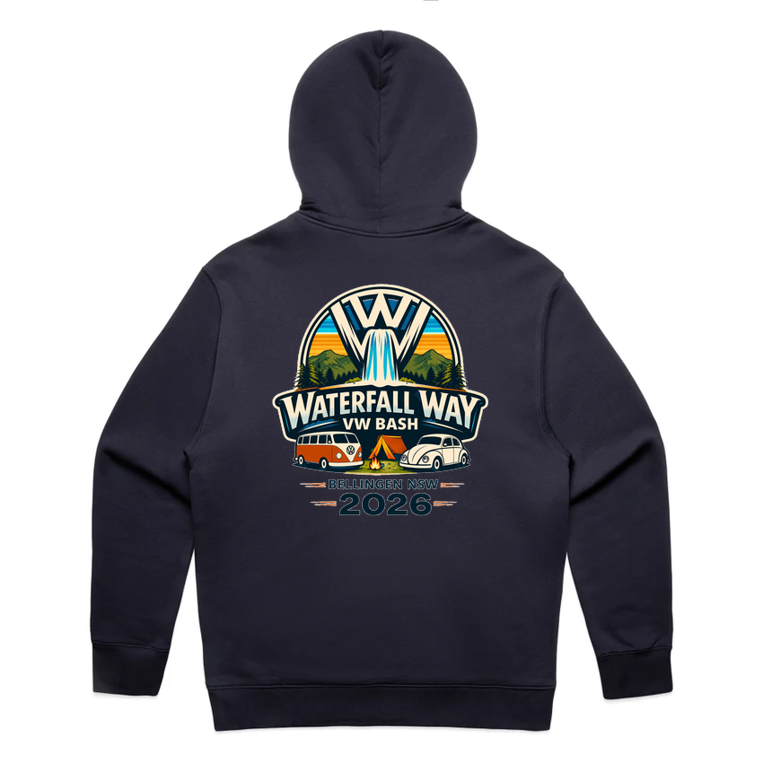 Waterfall Way VW Bash 2026 – Classic Fleece Hoodie