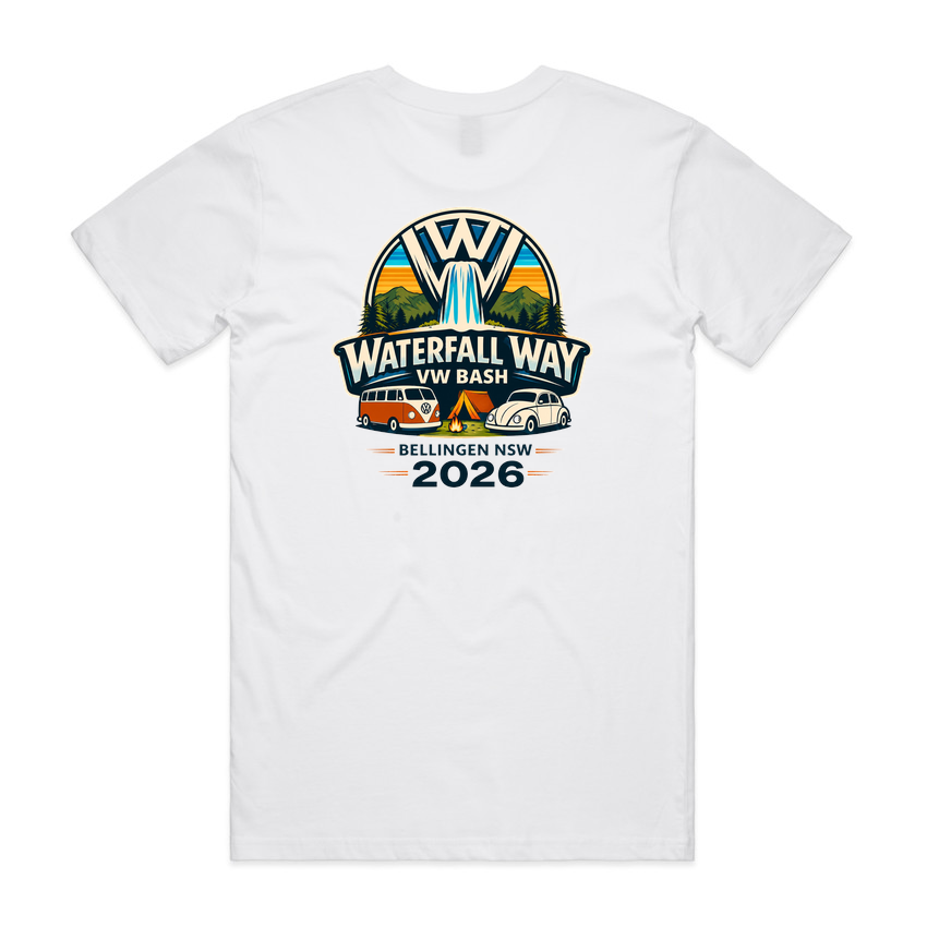 Waterfall Way VW Bash 2026 – Men’s Staple Logo Tee