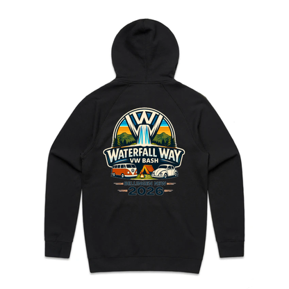 Waterfall Way VW Bash 2026 – Classic Zip Up Fleece Hoodie