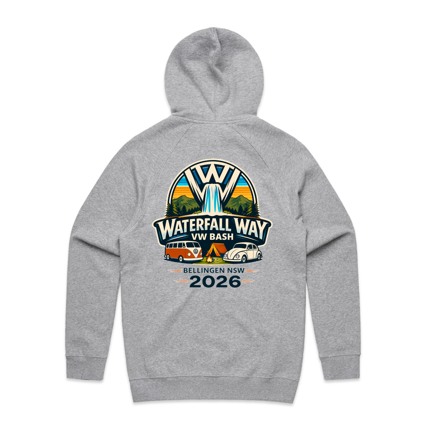 Waterfall Way VW Bash 2026 – Classic Zip Up Fleece Hoodie