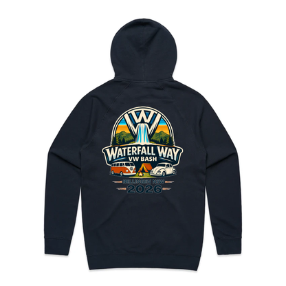 Waterfall Way VW Bash 2026 – Classic Zip Up Fleece Hoodie